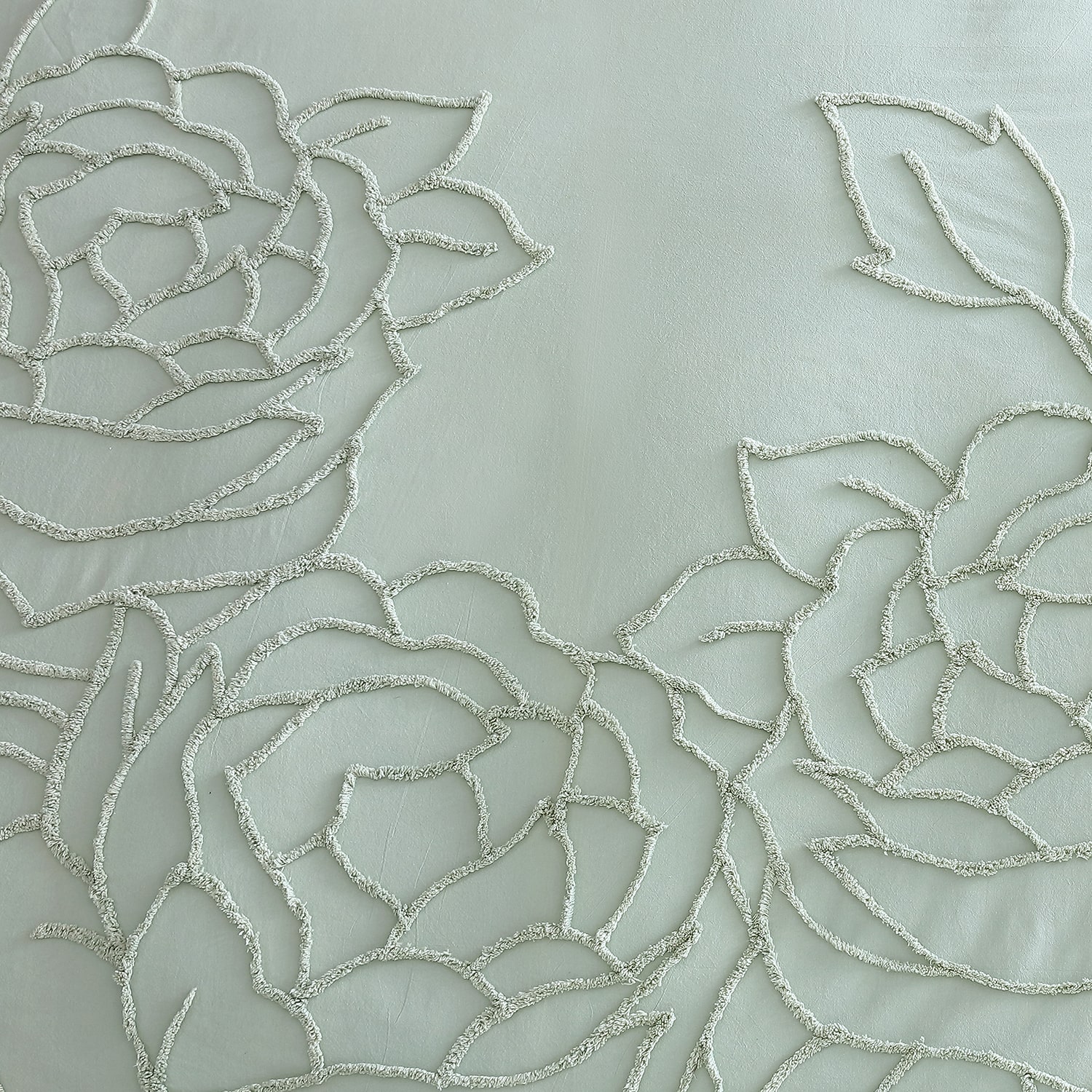 CHF Chenille Rose Shower Curtain