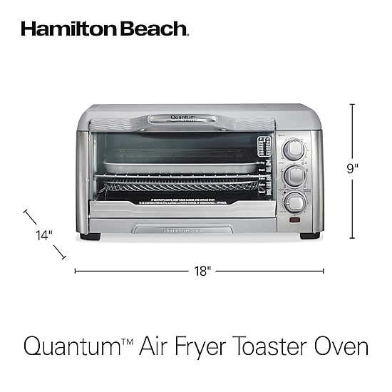 Hamilton Beach Air Fryer Toaster Oven with Quantum Air Fry™ Technology