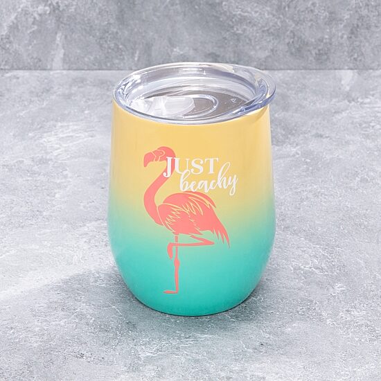 Cambridge 12oz Stemless 'Just Beachy' Wine Tumbler