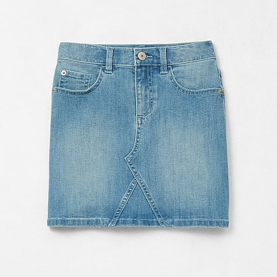 Thereabouts Little & Big Kid Girls Adjustable Waist Midi Denim Skirt