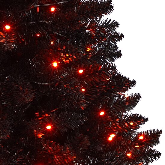Nearly Natural 4ft Black Halloween Faux Artificial Plant