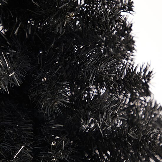 Nearly Natural 3 Foot Black Faux With Lights Halloween Tree