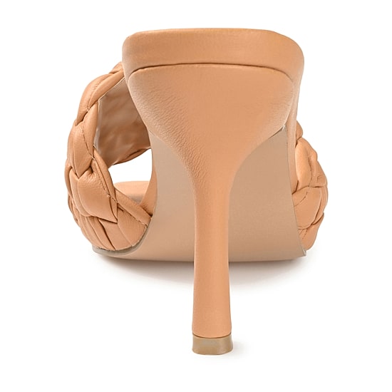 Journee Collection Raquelah Womens Round Open Toe Stiletto Heel Pumps