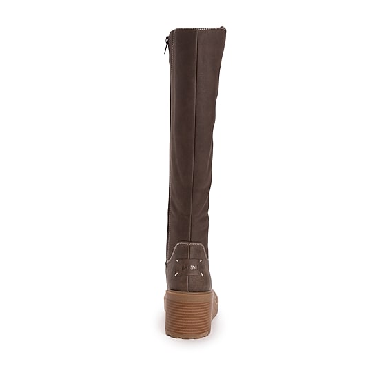 Muk Luks Womens Sloane Wedge Heel Dress Boots