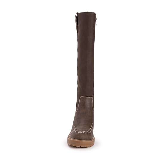 Muk Luks Womens Sloane Wedge Heel Dress Boots