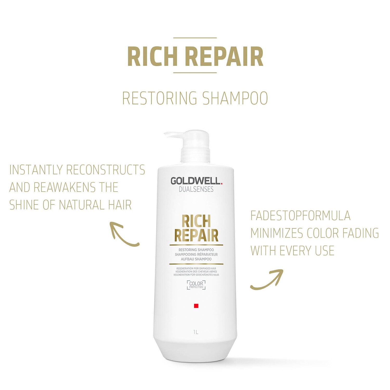 Goldwell Dualsenses Rich Repair Restoring Shampoo 33.8 oz.