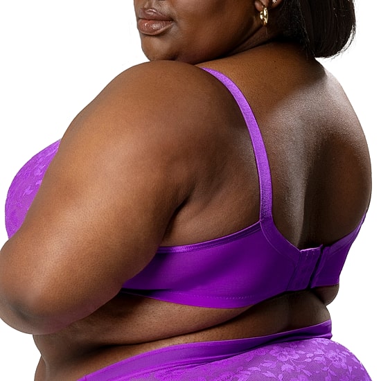 Curvy Couture No Show Lace Unlined Underwire Bra - 1362