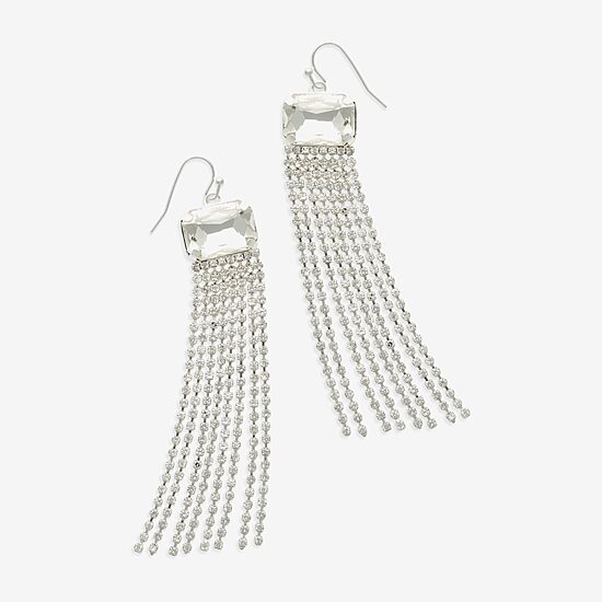 Mixit Womens Cubic Zirconia Hypoallergenic Drop Earrings
