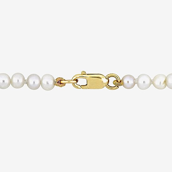 Womens White 16 Inch Strand Necklace