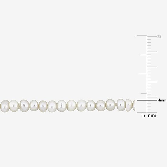 Womens White 16 Inch Strand Necklace