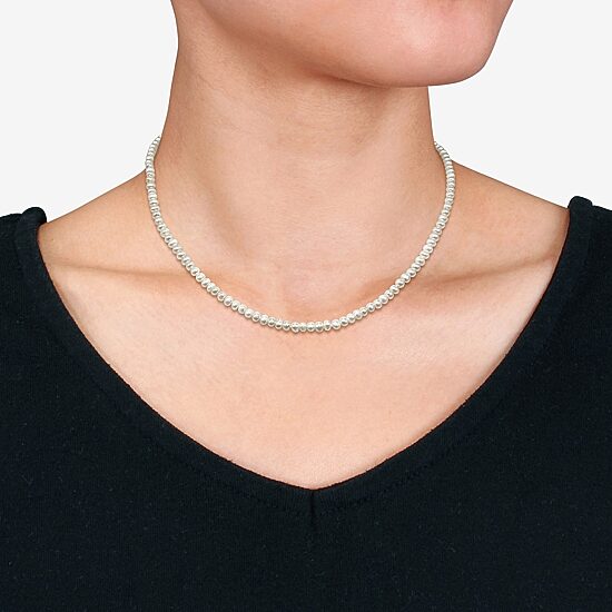Womens White 16 Inch Strand Necklace