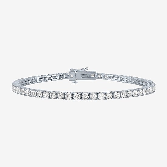 Womens Lab Created White Sapphire Sterling Silver Jewelry Set