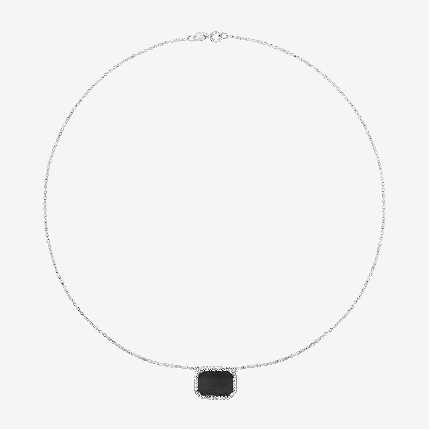 Womens Genuine Gemstone 18K Gold Over Silver Pendant Necklace