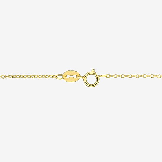 Womens Genuine Green Chalcedony 18K Gold Over Silver 17 Inch Pendant Necklace