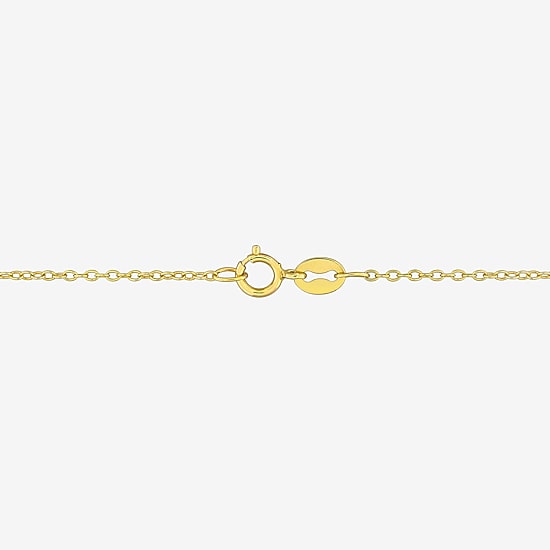 Womens Genuine Gemstone 18K Gold Over Silver Pendant Necklace