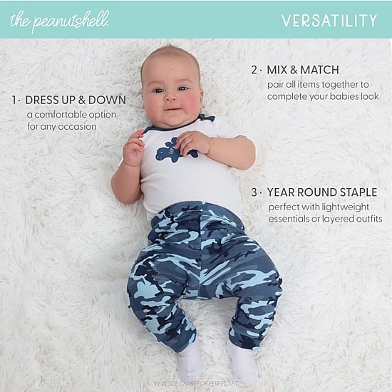 The Peanutshell Blue Camo Baby Boys Knit 23-pc. Baby Clothing Set