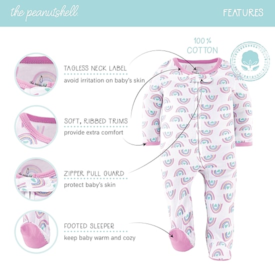 The Peanutshell Dino Baby Girls 3-pc. Animal Sleep and Play