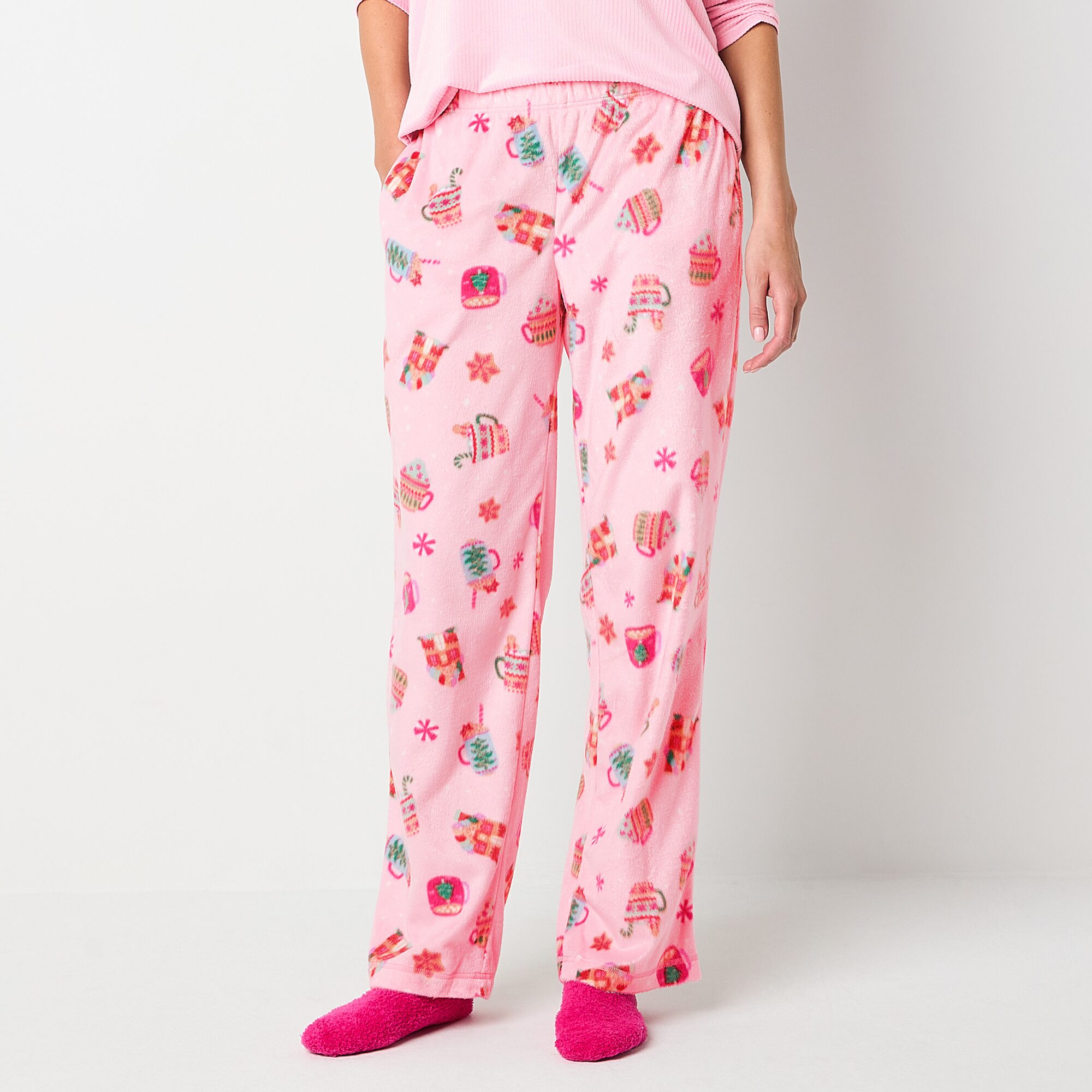 Sleep Chic Womens Fleece Pajama Pants