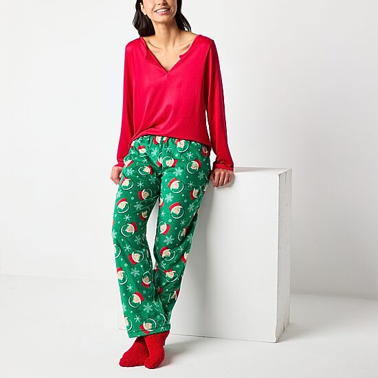Sleep Chic Womens Fleece Pajama Pants