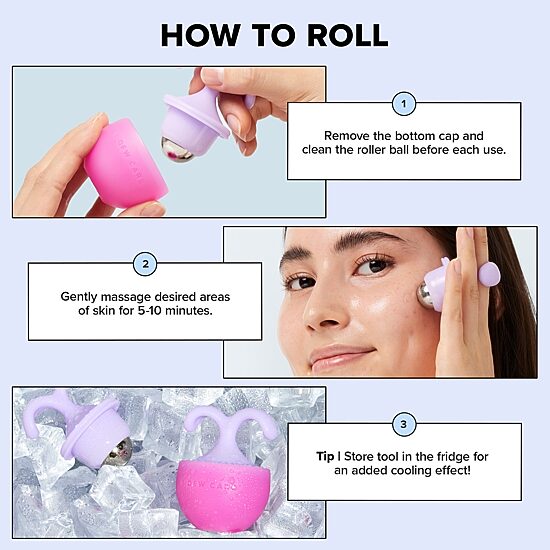 I Dew Care Rolling With It Facial Massage Roller