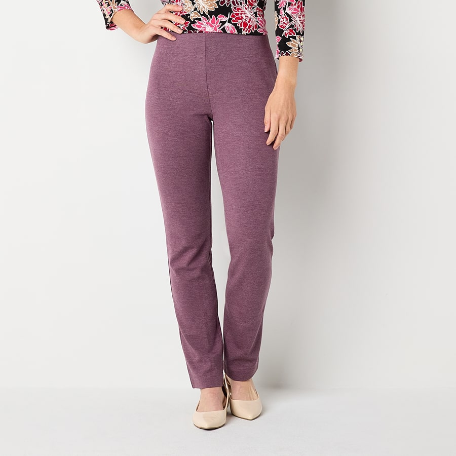Liz Claiborne Alexis Ponte Womens Tall Straight Mid Rise Pull-On Pant by JCPenney