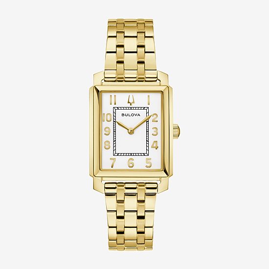 Bulova Sutton Womens Gold Tone Stainless Steel Bracelet Watch 97l186