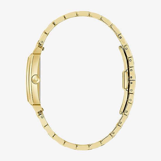 Bulova Sutton Womens Gold Tone Stainless Steel Bracelet Watch 97l186