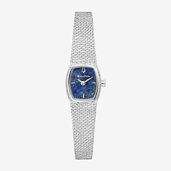 Bulova Goddess Of Time Womens Silver Tone Stainless Steel Bracelet Watch 96l343