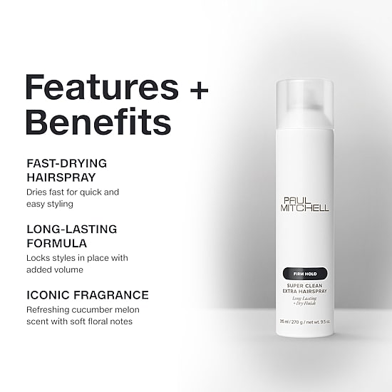 Paul Mitchell Super Clean Extra Hair Spray 9.5 oz.
