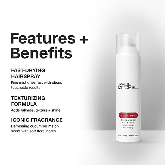 Paul Mitchell Super Clean Hair Spray 9.5 oz.