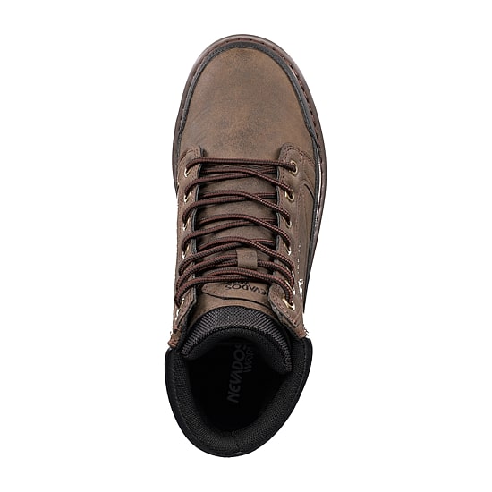 NEVADOS Mens Honcho Slip Resistant Flat Heel Work Boots