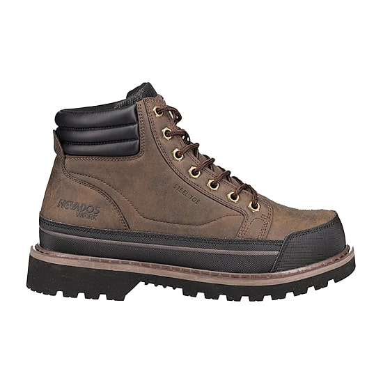 NEVADOS Mens Honcho Slip Resistant Flat Heel Work Boots