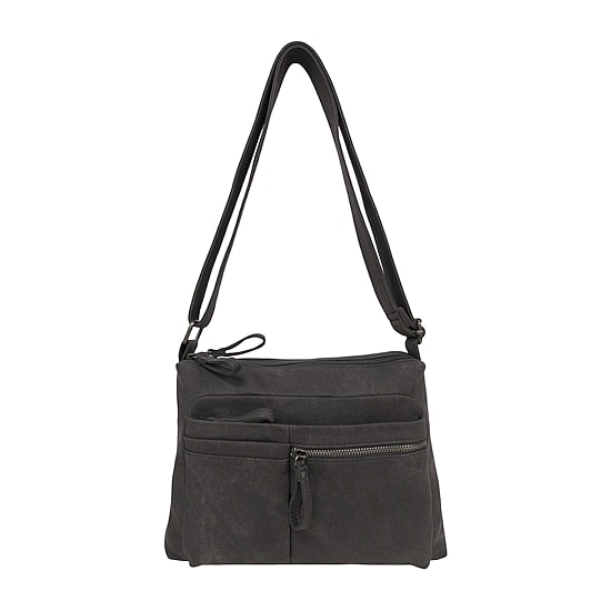 Bueno of California North South Zip Washed Crossbody Bag