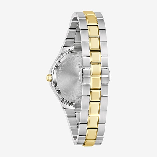 Bulova Prestige\N Womens Two Tone Stainless Steel Bracelet Watch 98p234