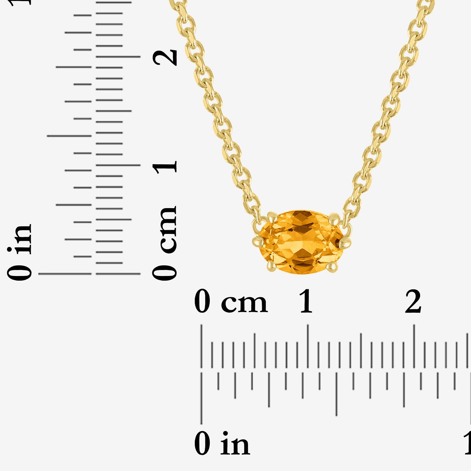 Gemstone 14K Gold Over Silver Oval 17.5 Inch Pendant Necklace
