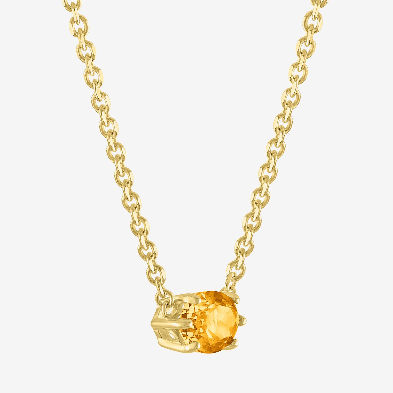 Gemstone 14K Gold Over Silver Oval 17.5 Inch Pendant Necklace
