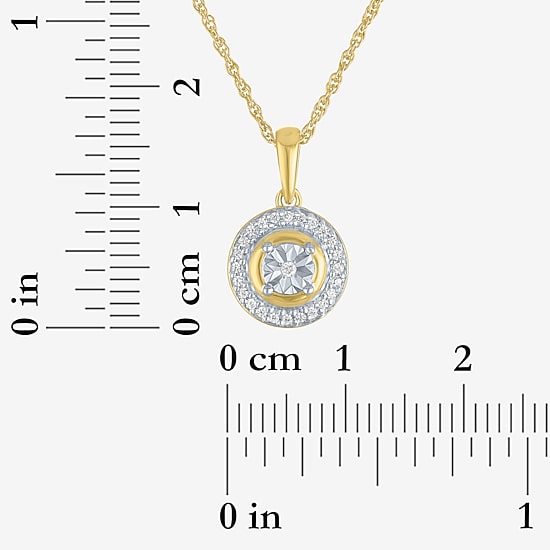(G-H, Si2-I1) Womens 1/7 CT. T.W. Lab Grown White Diamond 14K Gold Over Silver Round 2-pc. Jewelry Set