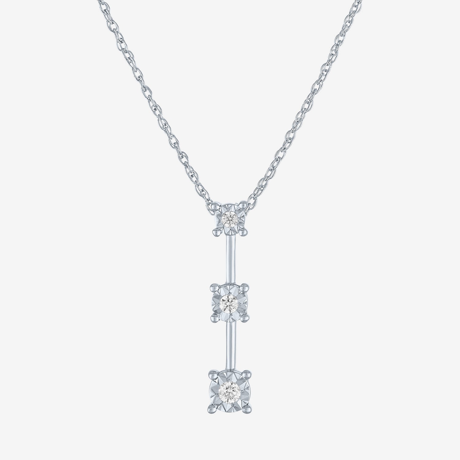 (G-H, Si2-I1) Womens 1/8 CT. T.W. Lab Grown White Diamond Sterling Silver Round 2-pc. Jewelry Set
