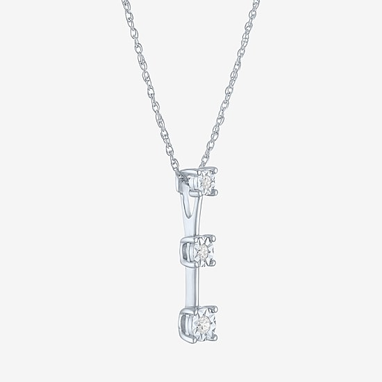 (G-H, Si2-I1) Womens 1/8 CT. T.W. Lab Grown White Diamond Sterling Silver Round 2-pc. Jewelry Set