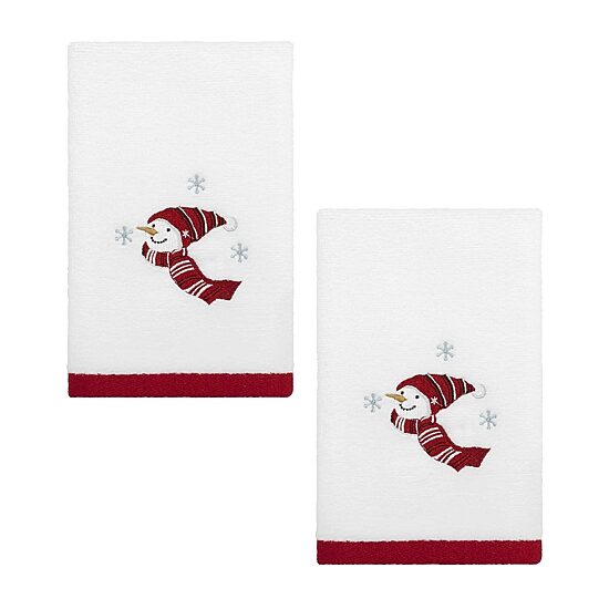 Avanti Holiday Cheer 2-pc. Embellished Fingertip Towel