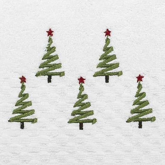 Avanti Ribbon Tree 2-pc. Embellished Hand Towel