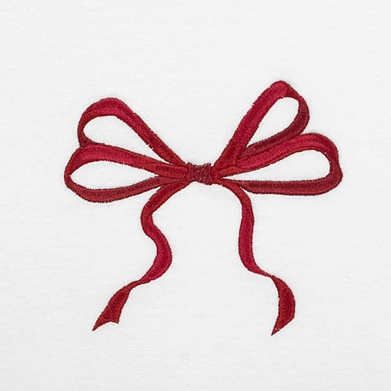 Avanti Christmas Bows 2-pc. Embellished Hand Towel