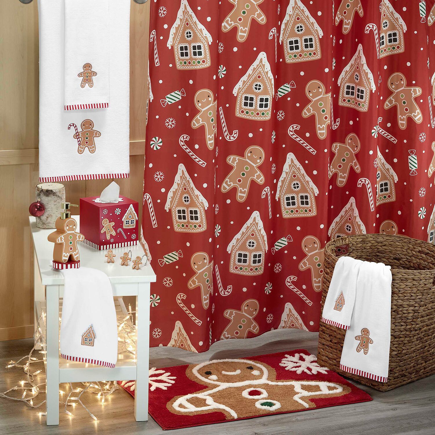 Avanti Gingerbread Man Shower Curtain Hooks