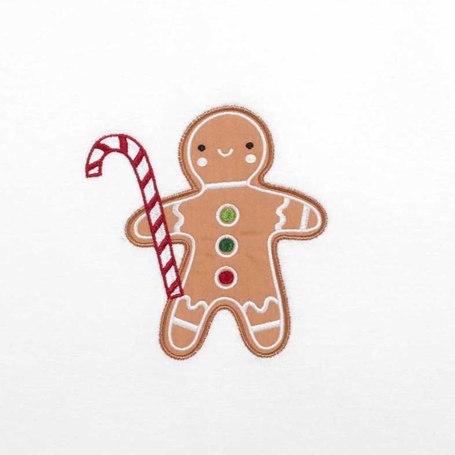 Avanti Gingerbread Man Embellished Holiday Bath Towel