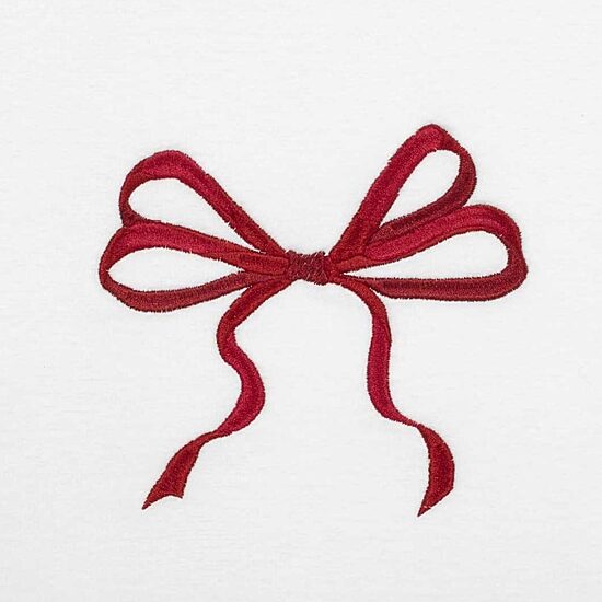 Avanti Christmas Bows Embellished Holiday Bath Towel