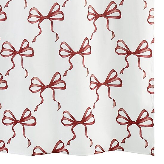 Avanti Christmas Bows Shower Curtain