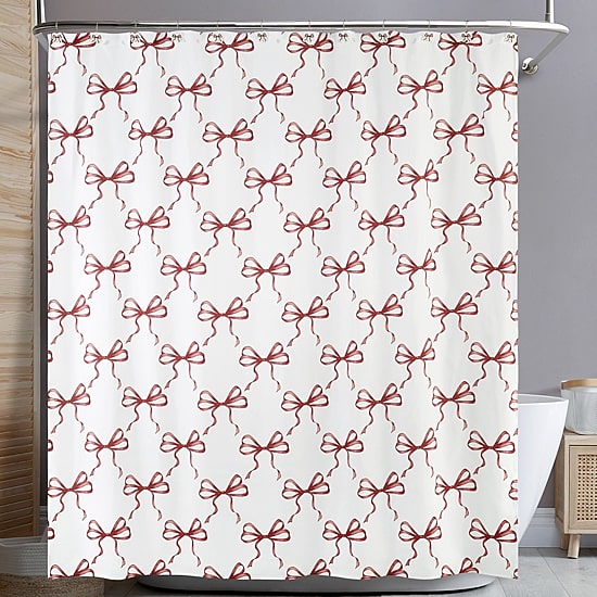Avanti Christmas Bows Shower Curtain