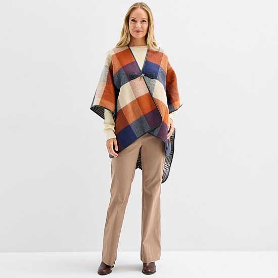 Liz Claiborne Reversible Plaid Wrap