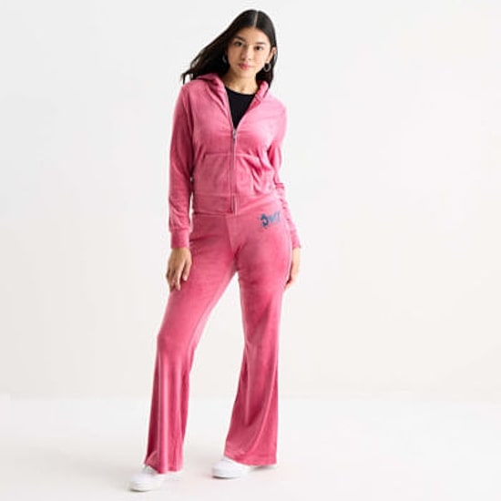 Juicy By Juicy Couture Womens Juniors Hooded Lightweight Track Jacket