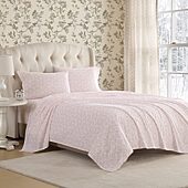 LAURA ASHLEY フィティッドシーツ2枚セット 【新品未使用】 Laura Ashley Antoinette Sheet Set, Color: Soft Pink - JCPenney
